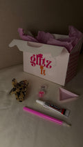 Hair clip bedazzle kit